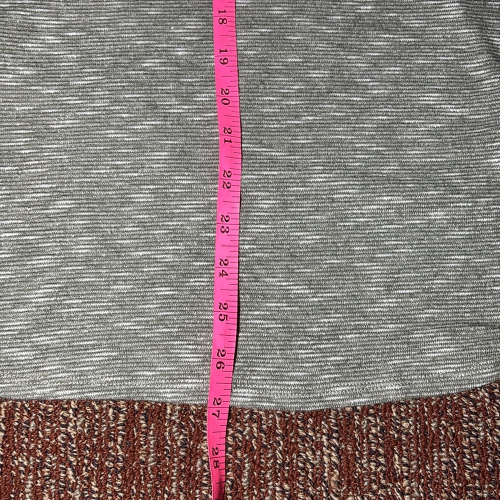 Kaileigh Light Green Gray Cowl Neck relaxed fit tunic loose fit 3/4 sleeve top - Picture 11 of 12